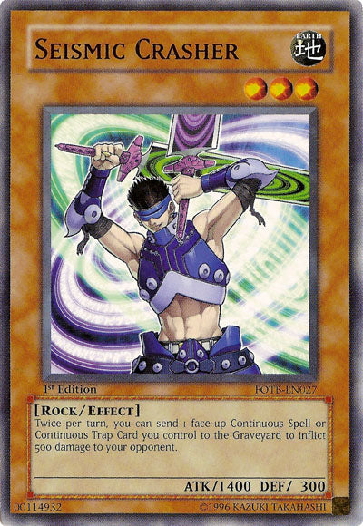 Seismic Crasher [FOTB-EN027] Common | Exor Games Bridgewater