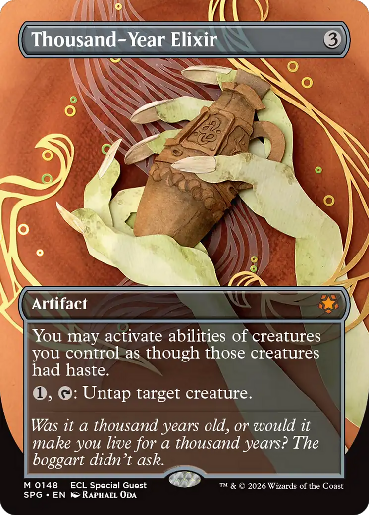 Thousand-Year Elixir (Borderless) [Lorwyn Eclipsed Special Guests] | Exor Games Bridgewater