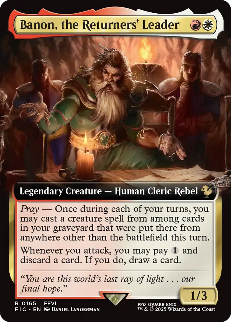 Banon, the Returners' Leader (Extended Art) [FINAL FANTASY Commander] | Exor Games Bridgewater