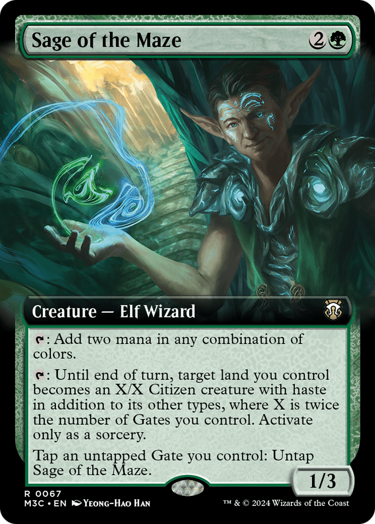 Sage of the Maze (Extended Art) [Modern Horizons 3 Commander] | Exor Games Bridgewater