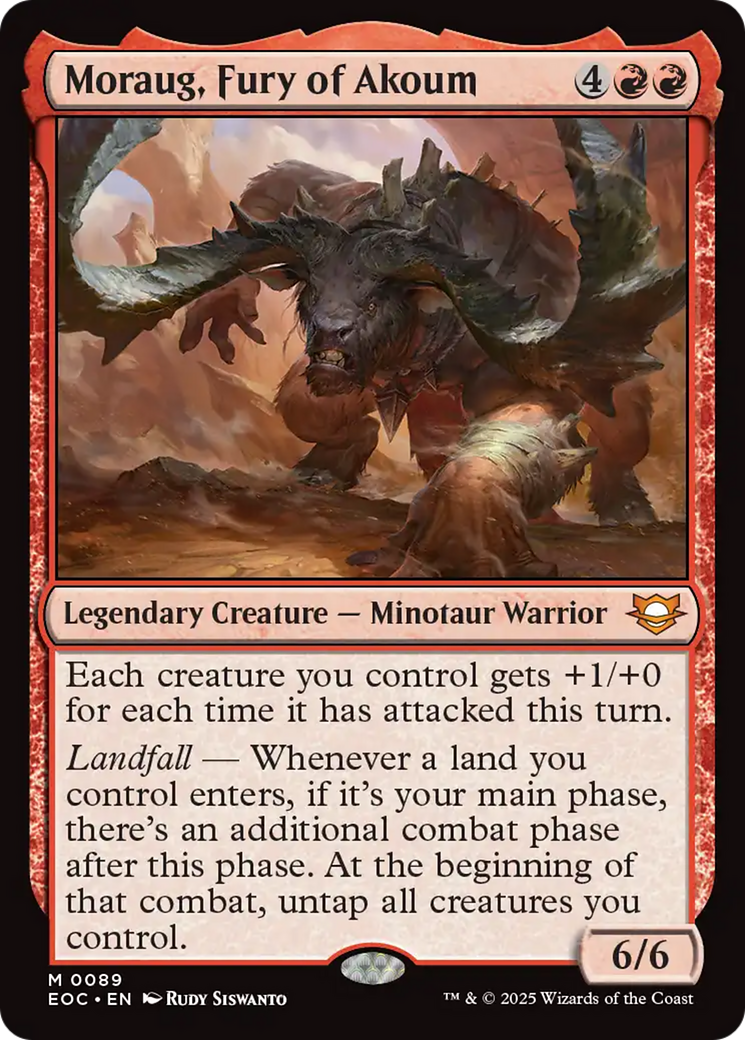 Moraug, Fury of Akoum [Edge of Eternities Commander] | Exor Games Bridgewater
