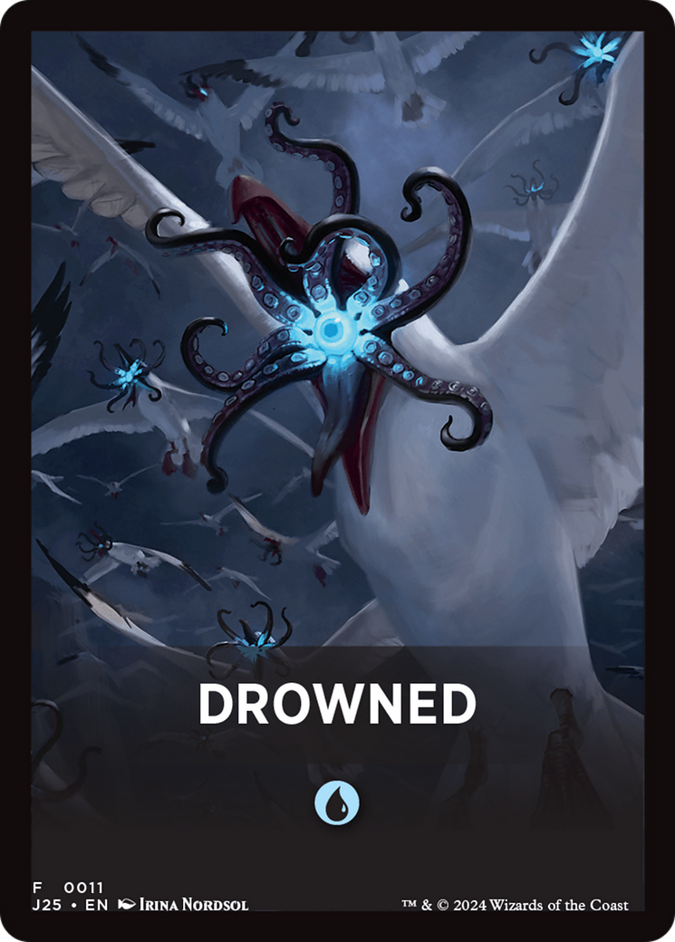 Drowned Theme Card [Foundations Jumpstart Front Cards] | Exor Games Bridgewater
