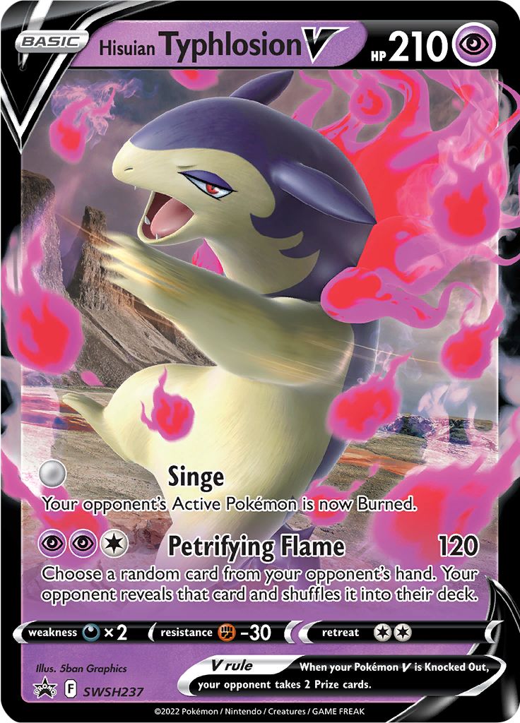 Hisuian Typhlosion V (SWSH237) [Sword & Shield: Black Star Promos] | Exor Games Bridgewater