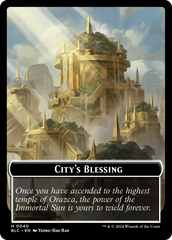 Hamster // City's Blessing Double-Sided Token [Bloomburrow Commander Tokens] | Exor Games Bridgewater