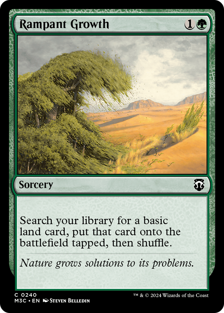 Rampant Growth (Ripple Foil) [Modern Horizons 3 Commander] | Exor Games Bridgewater