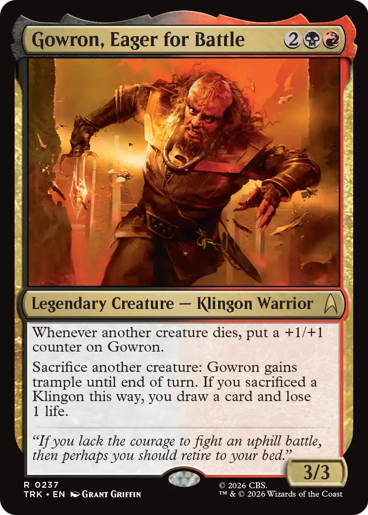 Gowron, Eager for Battle [Star Trek] | Exor Games Bridgewater