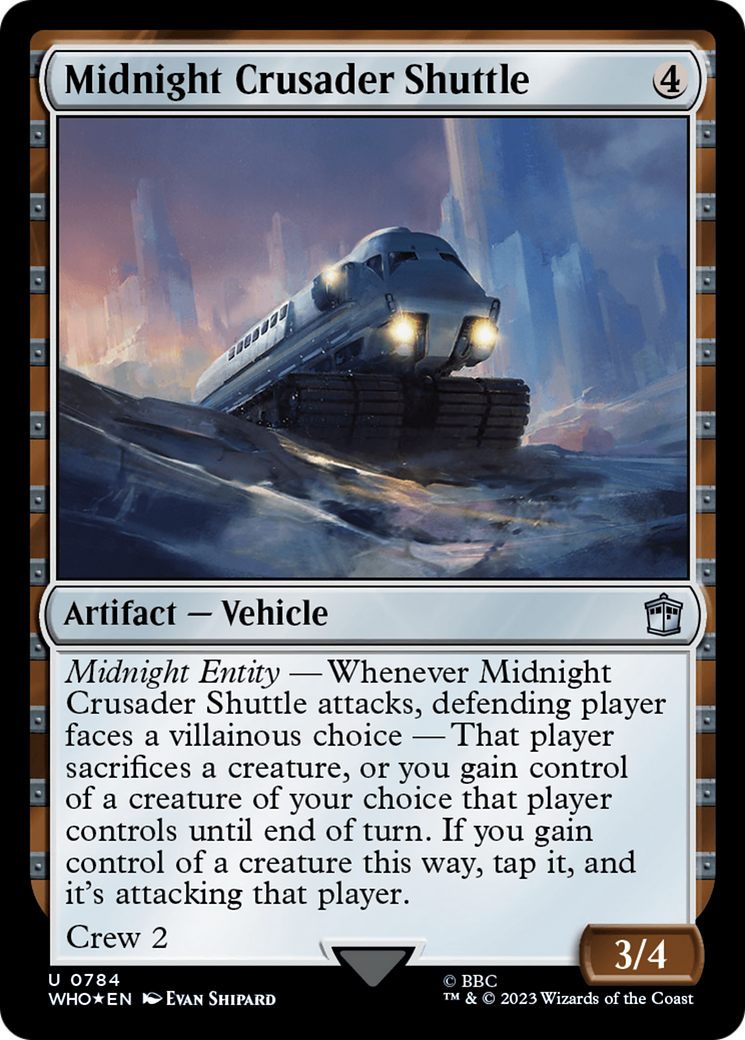 Midnight Crusader Shuttle (Surge Foil) [Doctor Who] | Exor Games Bridgewater