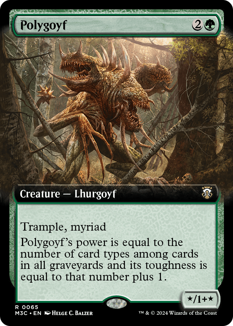 Polygoyf (Extended Art) [Modern Horizons 3 Commander] | Exor Games Bridgewater