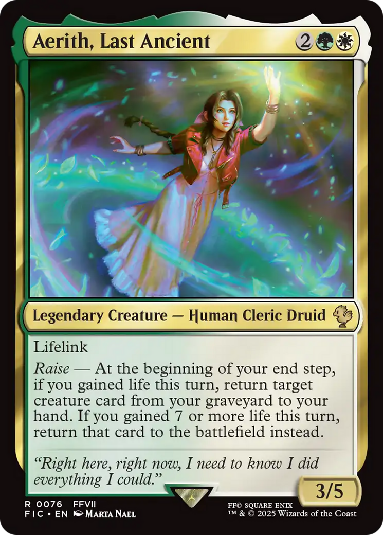 Aerith, Last Ancient [FINAL FANTASY Commander] | Exor Games Bridgewater