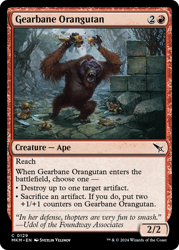 Gearbane Orangutan [Murders at Karlov Manor] | Exor Games Bridgewater