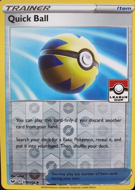Quick Ball (179/202) (League Promo) [Sword & Shield: Base Set] | Exor Games Bridgewater