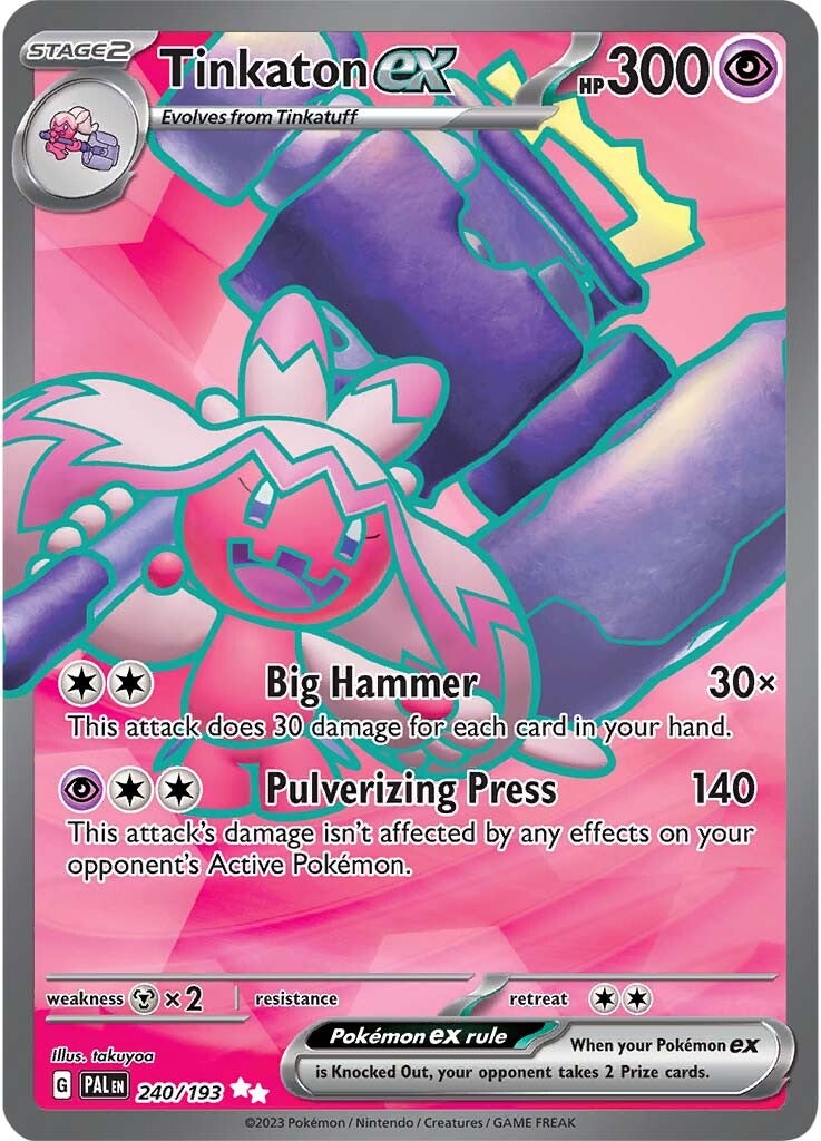 Tinkaton ex (240/193) [Scarlet & Violet: Paldea Evolved] | Exor Games Bridgewater