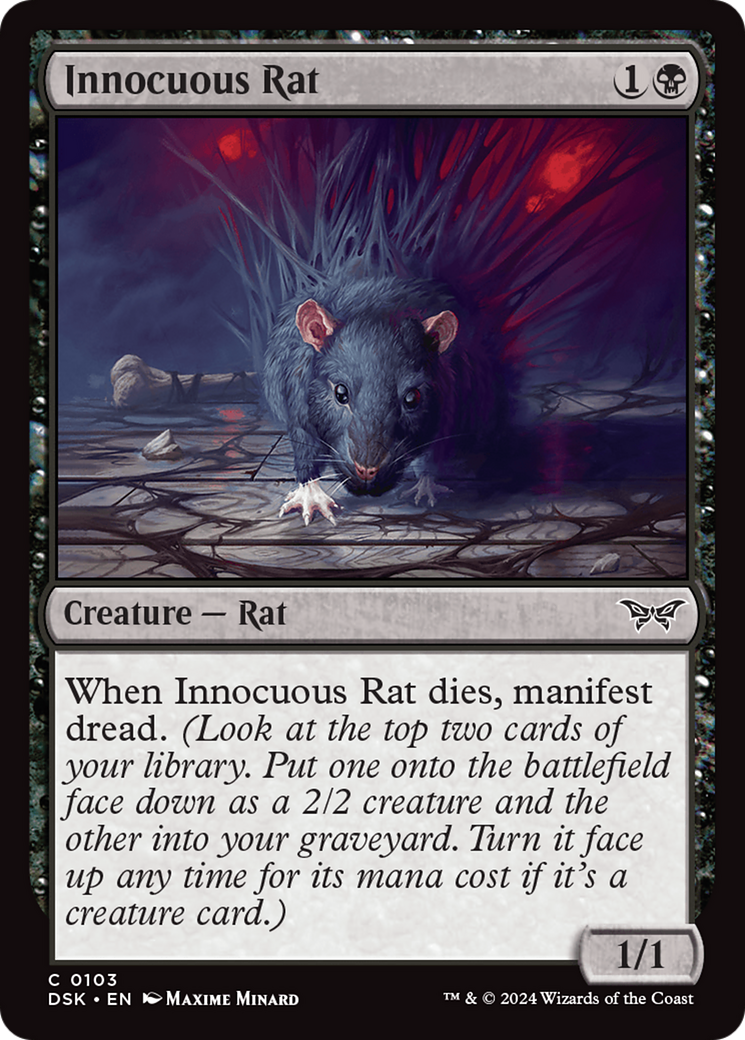 Innocuous Rat [Duskmourn: House of Horror] | Exor Games Bridgewater