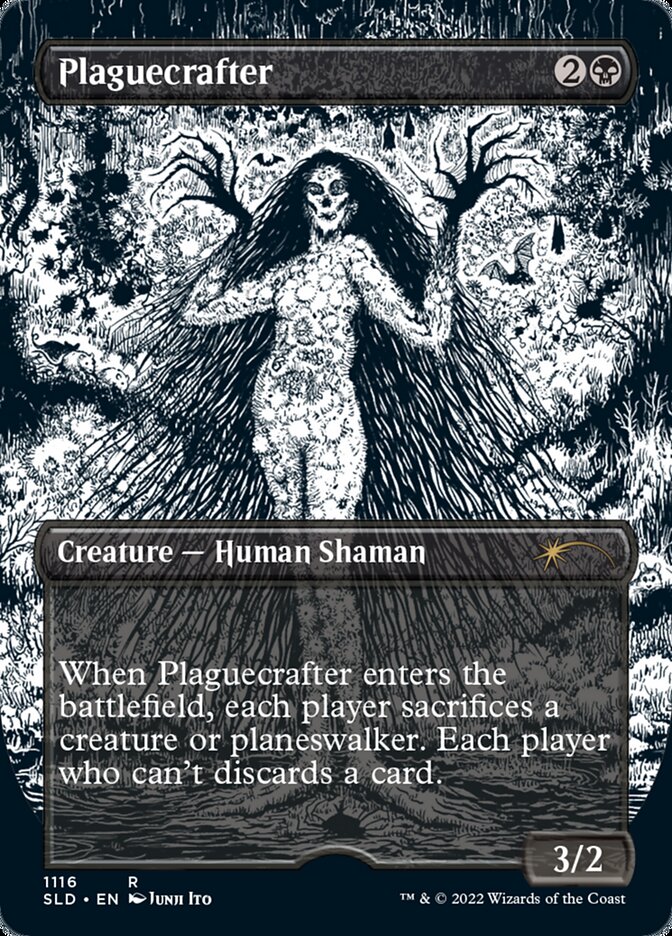 Plaguecrafter (Borderless Etched Foil) [Secret Lair Drop Series] | Exor Games Bridgewater