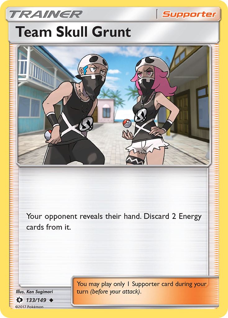 Team Skull Grunt (133/149) [Sun & Moon: Base Set] | Exor Games Bridgewater
