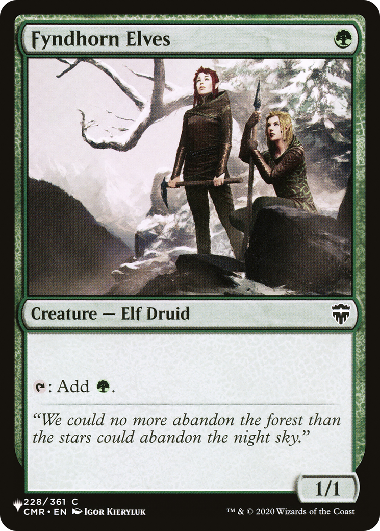 Fyndhorn Elves [The List Reprints] | Exor Games Bridgewater