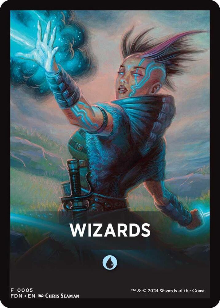 Wizards Theme Card [Foundations Tokens] | Exor Games Bridgewater