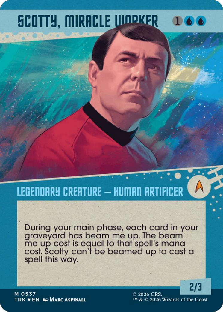 Scotty, Miracle Worker (Showcase) (Surge Foil) [Star Trek] | Exor Games Bridgewater