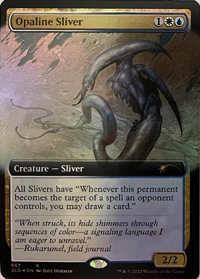 Opaline Sliver (Extended Art) [Secret Lair Drop Promos] | Exor Games Bridgewater