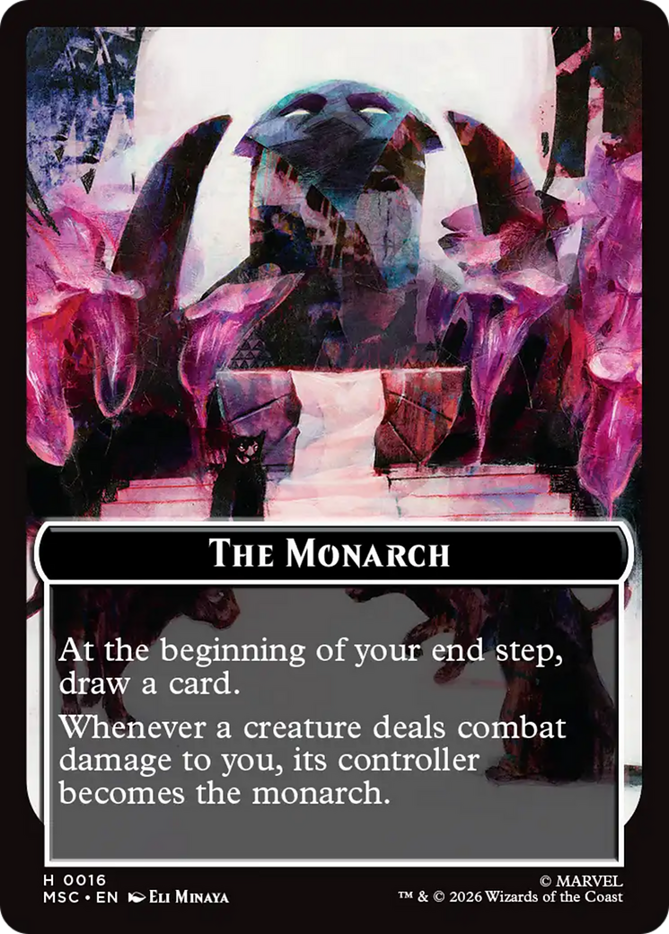 The Monarch (016) // Vibranium (015) Double-Sided Token [Marvel Super Heroes Commander Tokens] | Exor Games Bridgewater