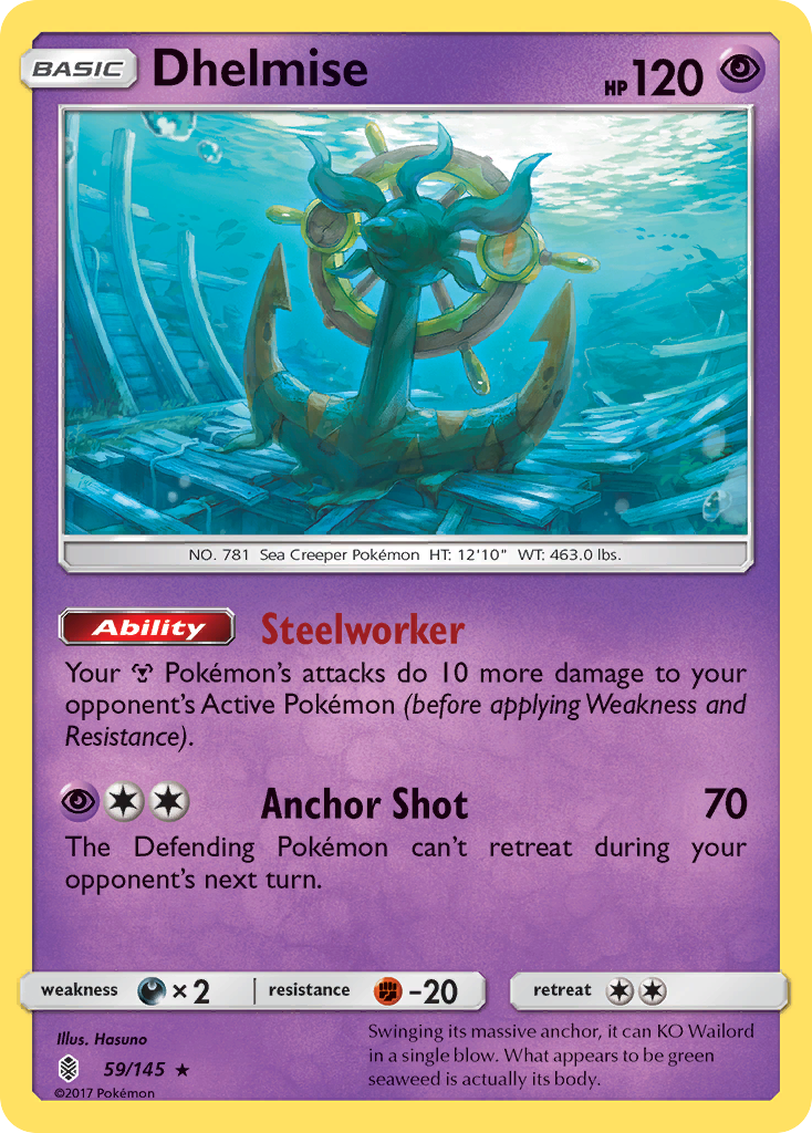 Dhelmise (59/145) [Sun & Moon: Guardians Rising] | Exor Games Bridgewater