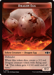 Dragon Egg // Dragon (0013) Double-Sided Token [Tarkir: Dragonstorm Commander Tokens] | Exor Games Bridgewater