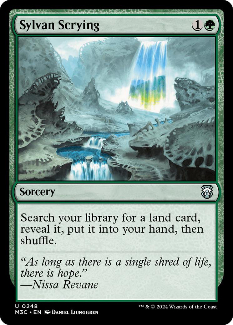 Sylvan Scrying (Ripple Foil) [Modern Horizons 3 Commander] | Exor Games Bridgewater