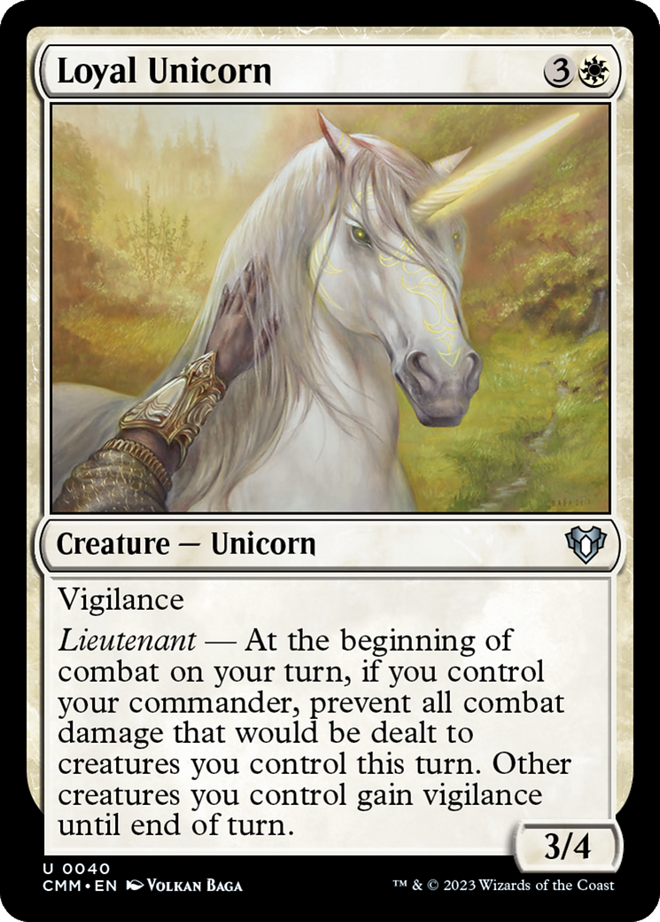 Loyal Unicorn [Commander Masters] | Exor Games Bridgewater