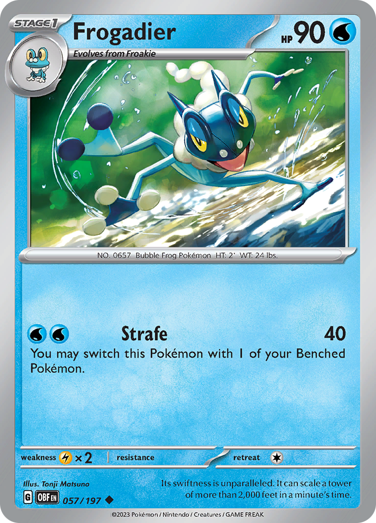 Frogadier (057/197) [Scarlet & Violet: Obsidian Flames] | Exor Games Bridgewater