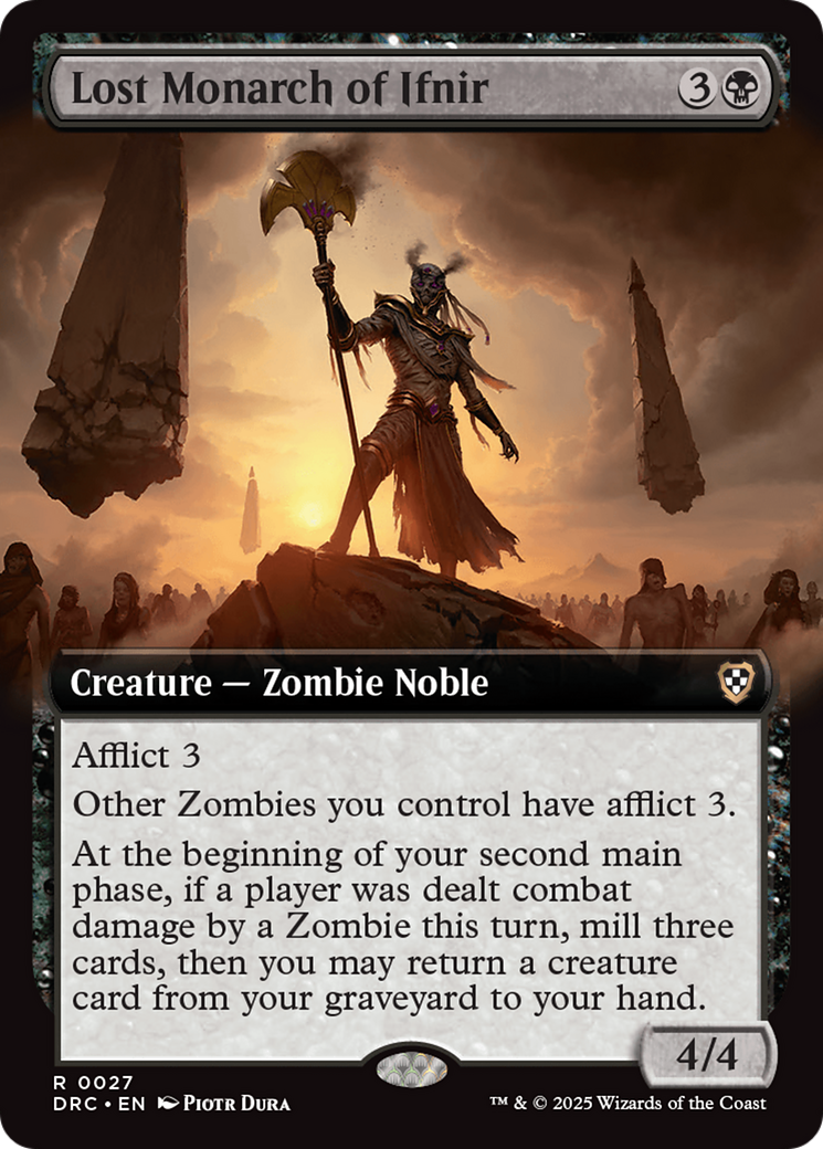 Lost Monarch of Ifnir (Extended Art) [Aetherdrift Commander] | Exor Games Bridgewater