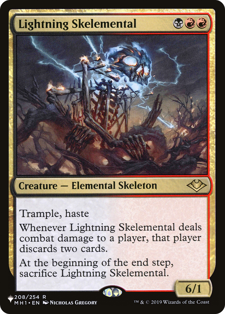 Lightning Skelemental [The List Reprints] | Exor Games Bridgewater