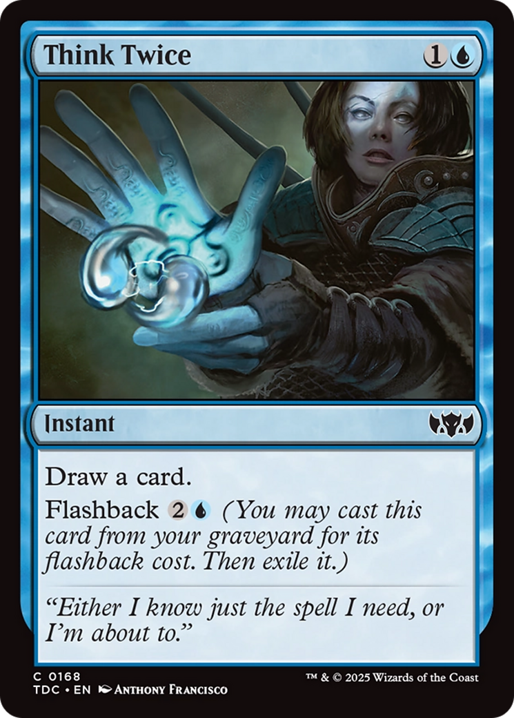 Think Twice [Tarkir: Dragonstorm Commander] | Exor Games Bridgewater