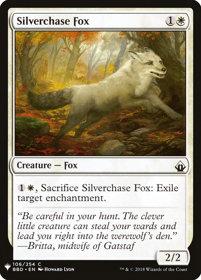 Silverchase Fox [Mystery Booster] | Exor Games Bridgewater
