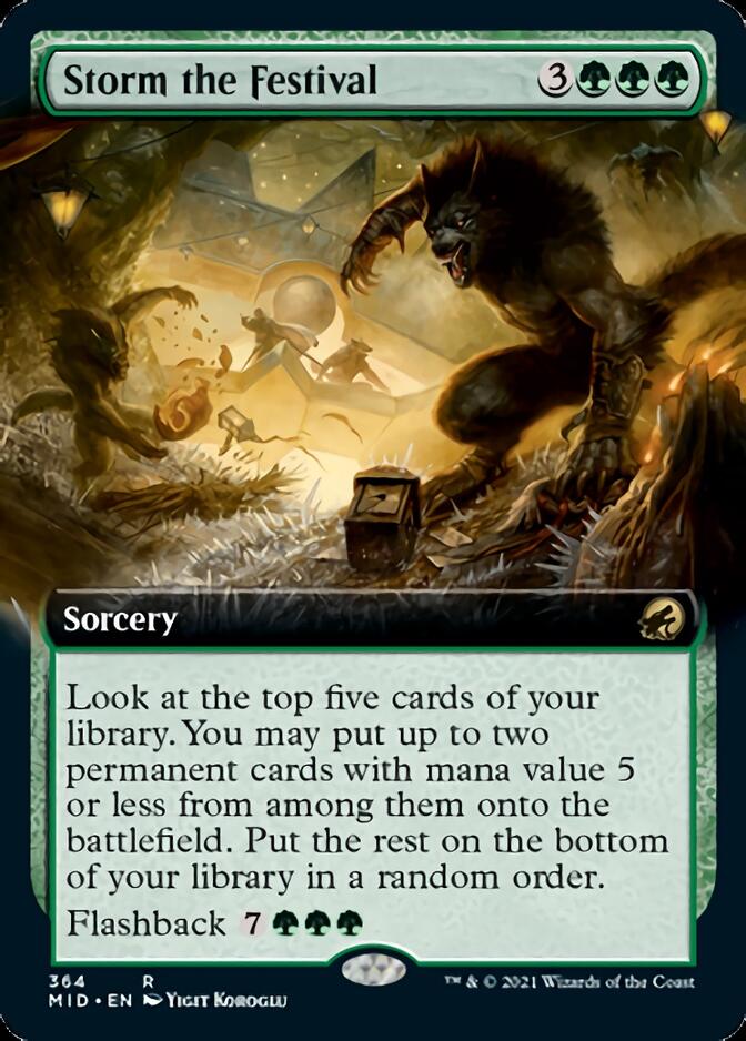 Storm the Festival (Extended Art) [Innistrad: Midnight Hunt] | Exor Games Bridgewater