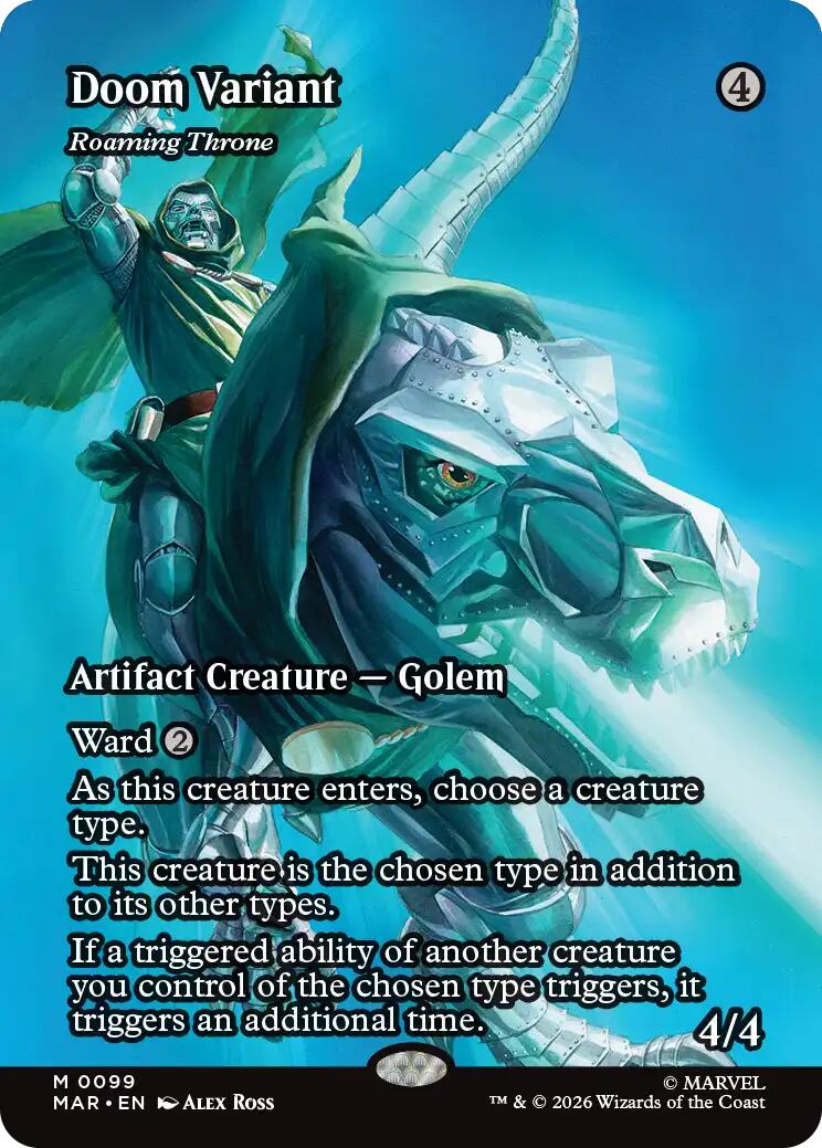 Doom Variant - Roaming Throne (Borderless) [Marvel Universe: Eternal-Legal] | Exor Games Bridgewater