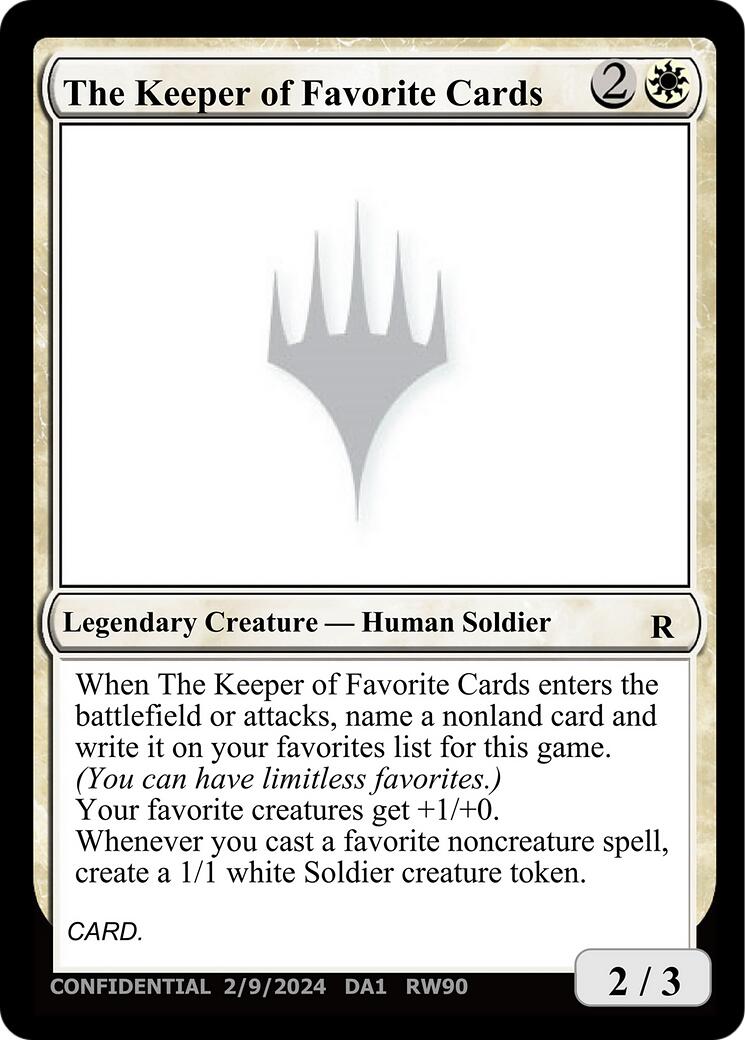 The Keeper of Favorite Cards (2/9/2024) [Unknown Event] | Exor Games Bridgewater