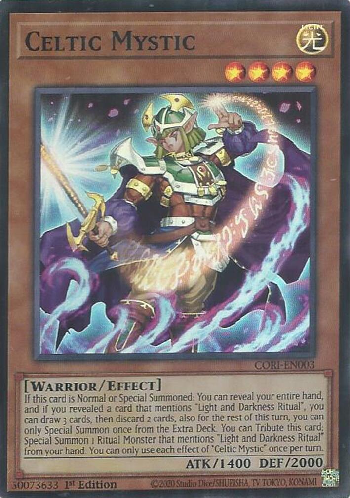 Celtic Mystic [CORI-EN003] Super Rare | Exor Games Bridgewater