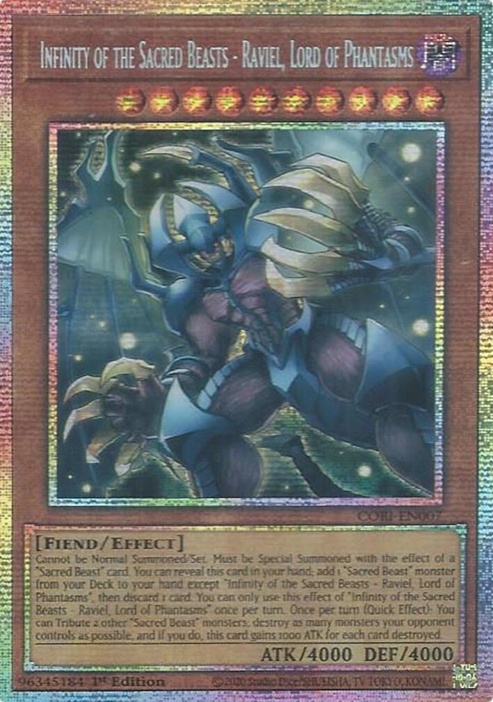 Infinity of the Sacred Beasts - Raviel, Lord of Phantasms (Starlight Rare) [CORI-EN007] Starlight Rare | Exor Games Bridgewater