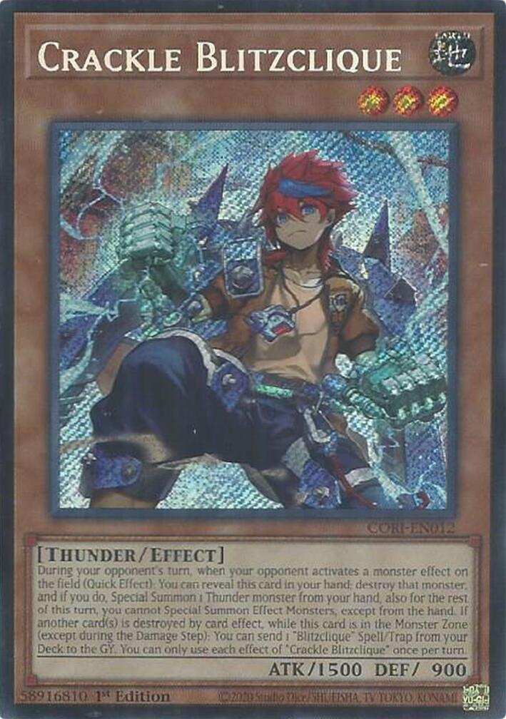 Crackle Blitzclique [CORI-EN012] Secret Rare | Exor Games Bridgewater