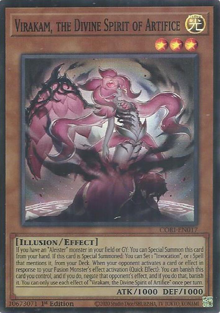 Virakam, the Divine Spirit of Artifice [CORI-EN017] Super Rare | Exor Games Bridgewater