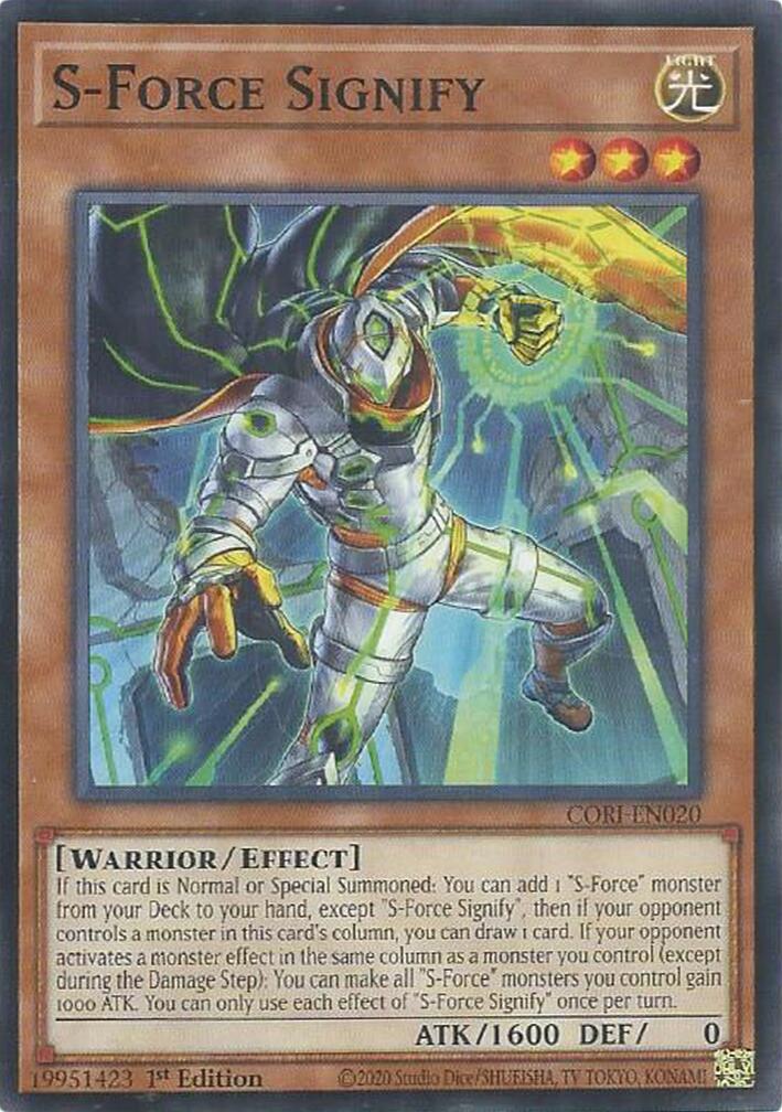 S-Force Signify [CORI-EN020] Common | Exor Games Bridgewater