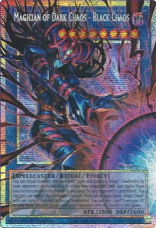 Magician of Dark Chaos - Black Chaos (Starlight Rare) (Extended Art) [CORI-EN027] Starlight Rare | Exor Games Bridgewater