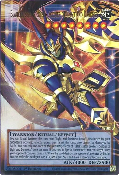Black Luster Soldier - Soldier of Light and Darkness (Extended Art) [CORI-EN028] Ultra Rare | Exor Games Bridgewater