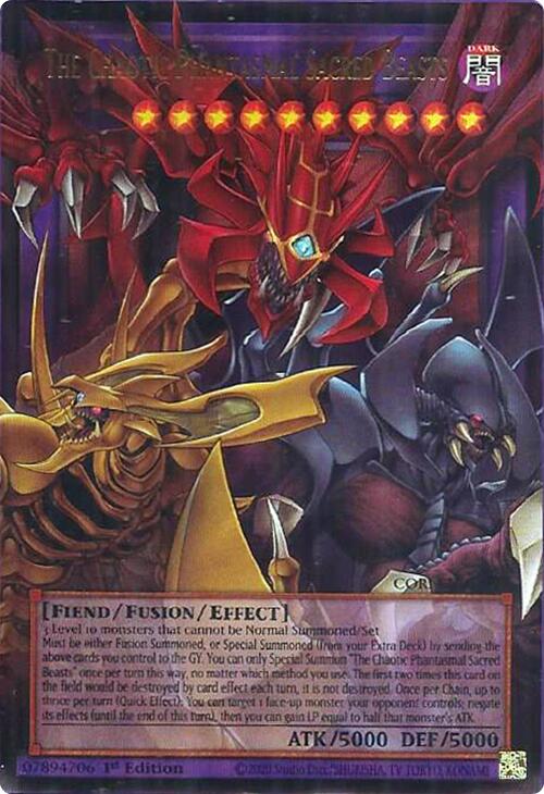 The Chaotic Phantasmal Sacred Beasts [CORI-EN029] Ultra Rare | Exor Games Bridgewater