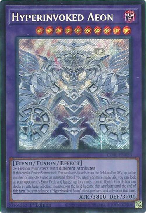 Hyperinvoked Aeon [CORI-EN033] Secret Rare | Exor Games Bridgewater