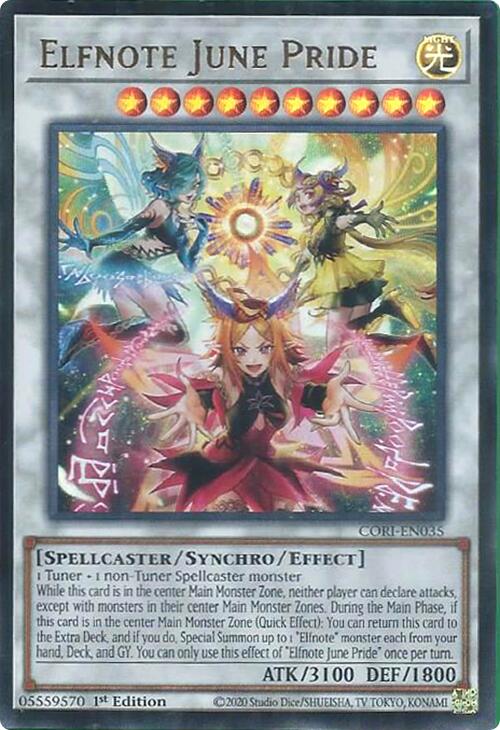 Elfnote June Pride [CORI-EN035] Ultra Rare | Exor Games Bridgewater