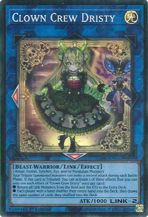 Clown Crew Dristy [CORI-EN042] Super Rare | Exor Games Bridgewater