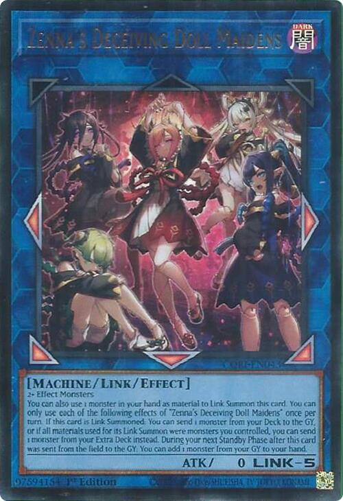 Zenna's Deceiving Doll Maidens [CORI-EN043] Ultra Rare | Exor Games Bridgewater