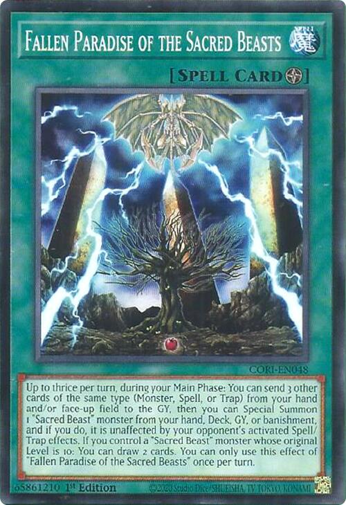 Fallen Paradise of the Sacred Beasts [CORI-EN048] Common | Exor Games Bridgewater