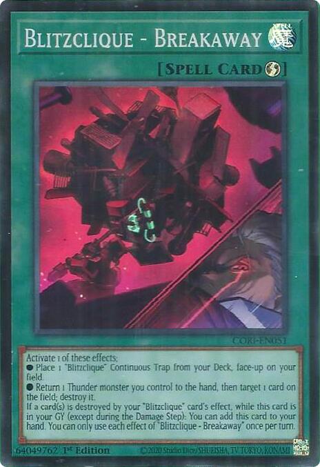 Blitzclique - Breakaway [CORI-EN051] Super Rare | Exor Games Bridgewater